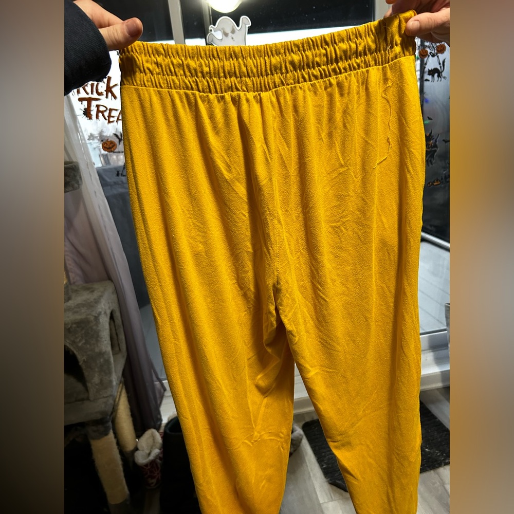 Yellow joggers